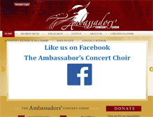 Tablet Screenshot of ambassadorschoir.com